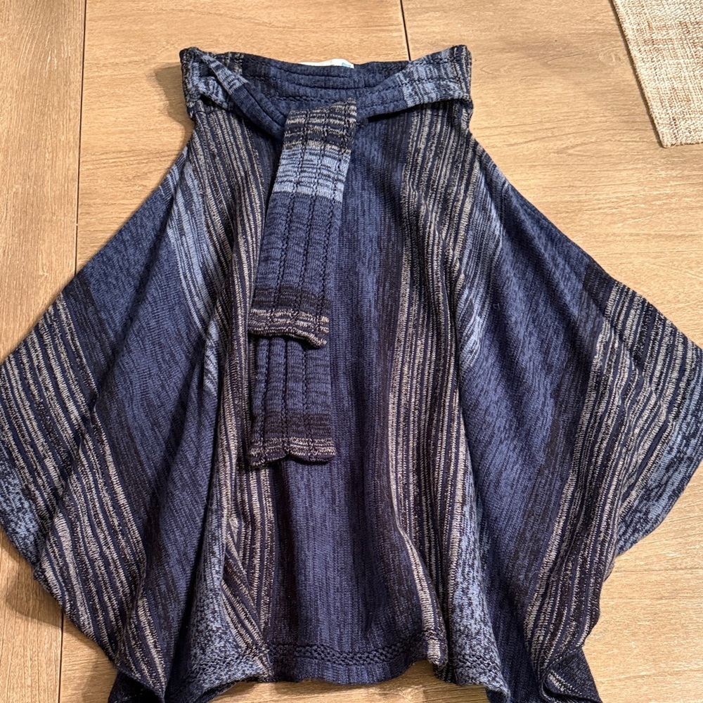 Anthro Sparrow Navy knit skirt